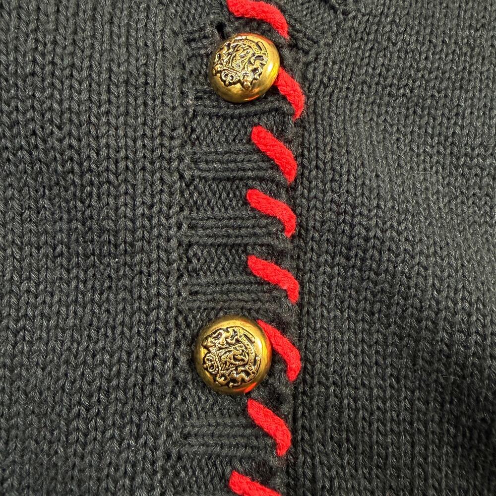 Vintage Cambridge Sports Club Beaded Southwest Black Sweater Vest Size Large - Picture 7 of 8